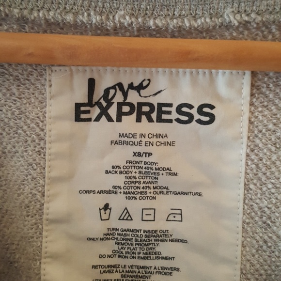 Express gray sequin top - Picture 2 of 3